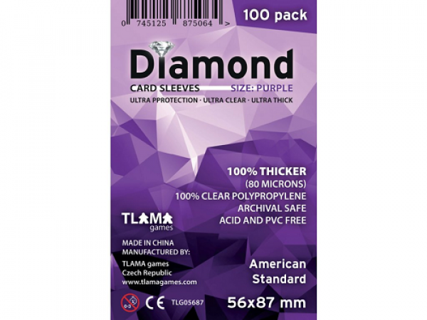 Obaly na karty Diamond Purple: American Standard (56x87 mm)