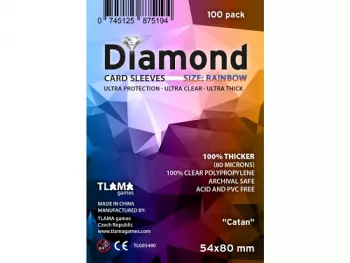 Obaly na karty Diamond Rainbow: (Catan) (54x80 mm)