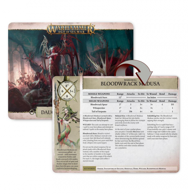 Warhammer Age of Sigmar: Warscroll Cards: Daughters of Khaine