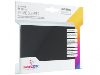 Gamegenic PRIME Standard sleeves BLACK 66x91 mm 100ks