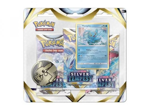 Pokémon: Manaphy Silver Tempest 3 Blister Booster Pack (Sword and Shield 12)