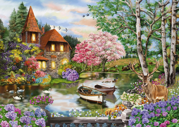 Puzzle: House by the lake 1000