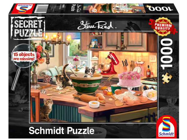Puzzle: Na kuchynskom stole (Secret puzzle) 1000