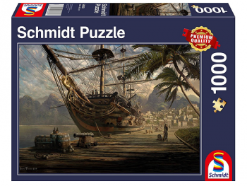 Puzzle: Kotviaca loď 1000