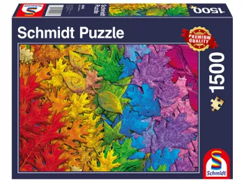 Puzzle: Farebné lístie 1500