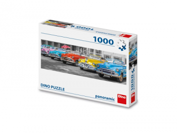 Puzzle: Auta (panorama) 1000