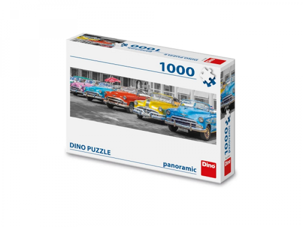 Puzzle: Autá (panoráma) 1000