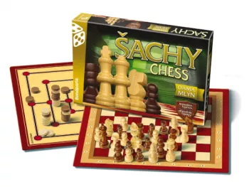 Šachy, Dáma, Mlyn - klasik
