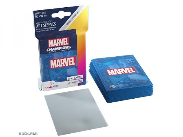 Marvel Champions: Art Sleeves - Marvel Blue (50+1 Sleeves)