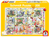 Puzzle: Roční období se zvířaty a květinami 200