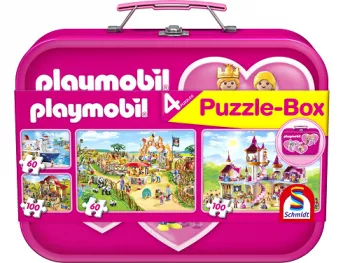 Puzzle - Box: Playmobil 4v1 (2 x 60, 2 x 100)