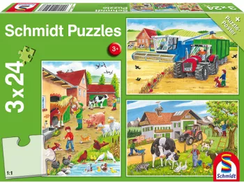 Puzzle: Na farme 3x24 dielikov 