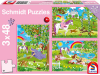 Puzzle: Princezny v zámecké zahradě 3x48 dílků