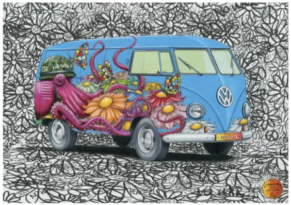 Puzzle: Hippies VW 500
