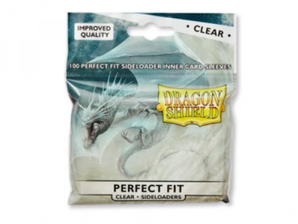 Sleeves Dragon Shield Standard Perfect Fit Sideloading - Clear/Clear (100 Sleeves)