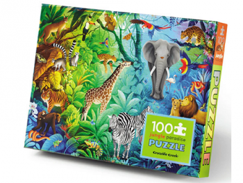 100-Piece Holographic Puzzle - Jungle Paradise