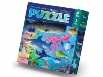 60-Piece Foil Puzzle - Shimmering Shark