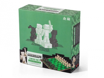 Overworld Heroes vs. Hostile Mobs - Minecraft Chess Set