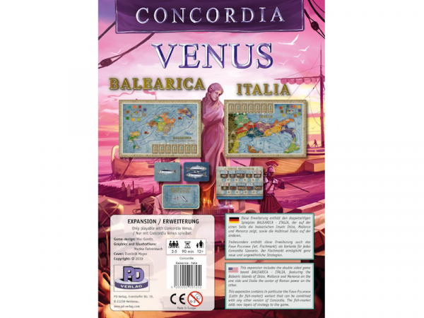 Concordia Venus: Balearica / Italia EN - slightly damaged one corner of the board