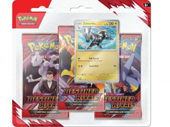 Pokémon TCG: SV10 Zebstrika Destined Rivals - 3-pack blister